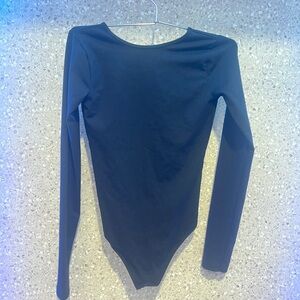 Abercrombie & Fitch Black Long Sleeve Bodysuit